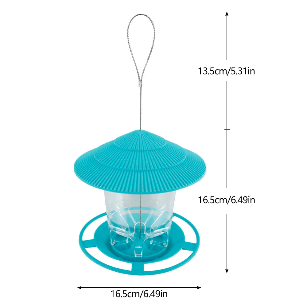 Bird Feeder Automatic Foot Feeding Tool Outdoor Hanging Nut Feeding Multiple Hole Dispenser Holder Food Container