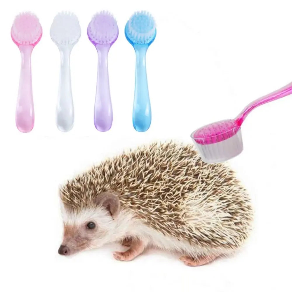 Long Hair Small Hamster Brush Plastic Round Head Hedgehog Bathing Brush