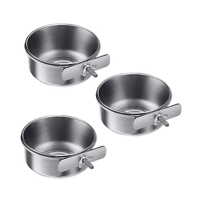 Rabbit Pet Food Dish Stainless Steel Clamp