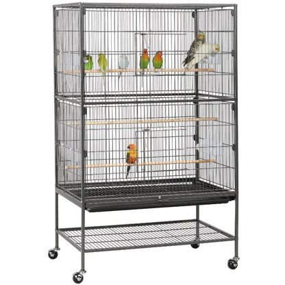 Metal  Large Rolling Bird Cage