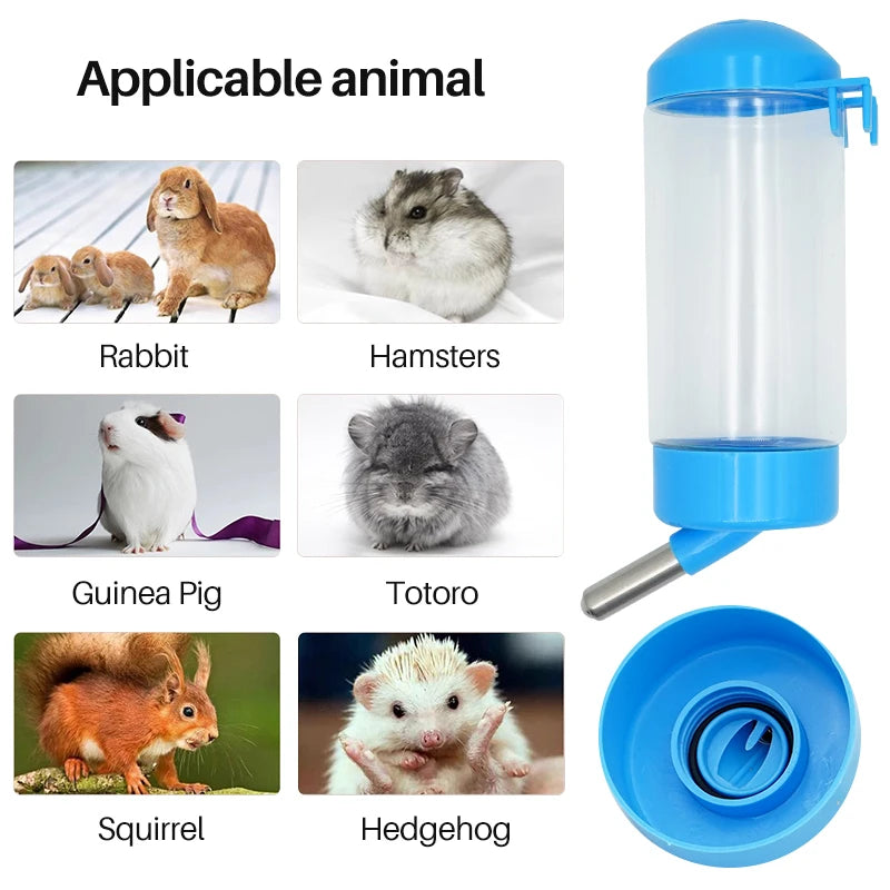 Pet Hamster Drinker Water Bottle Rabbit Hamster Automatic Feeding Device for Small Animals Supplies Pet Drinking Bottles