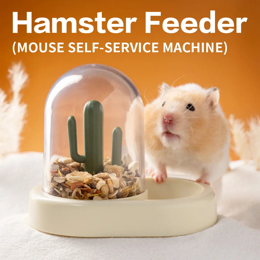 Hamster Food Dispenser Automatic Feeding Machine Small Animals Supplies