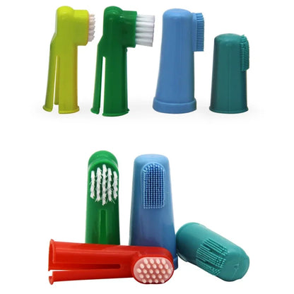 Soft Pet Finger Dog Toothbrush Dog Brush Bad Breath Tartar Teeth Tool Dog Accessories Cleaning Supplies