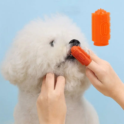 Soft Silicone Pet Dog Finger Toothbrush Pet Teeth Oral Cleaning Brush