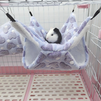 Double-layer Warm Hamster Hammock Small Pet Hanging Beds