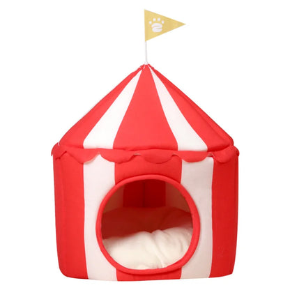 Cat House With Detachable Roof Circus Tent Pet House Washable Cat Nest