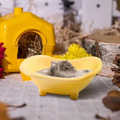 Hamster Bathing Bathtub Little Pet Bathroom Habitat House